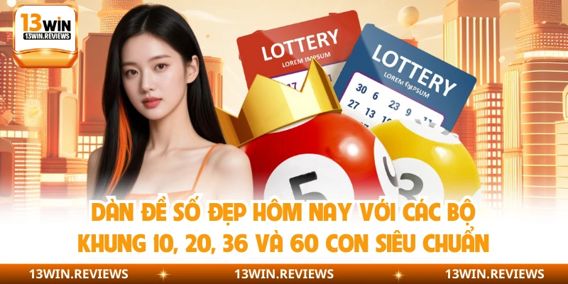 Dàn đề số đẹp hôm nay với các bộ khung 10, 20, 36 và 60 con siêu chuẩn