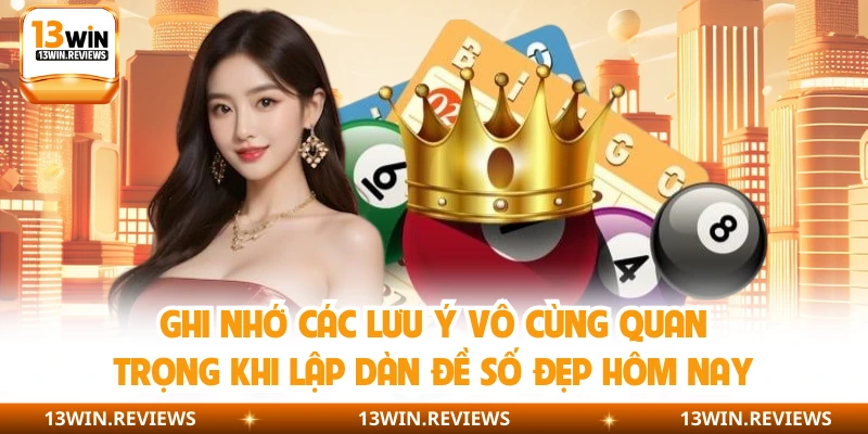 Ghi nhớ các lưu ý vô cùng quan trọng khi lập dàn đề số đẹp hôm nay