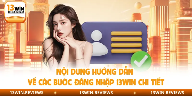 Nội dung hướng dẫn về các bước đăng nhập 13Win chi tiết